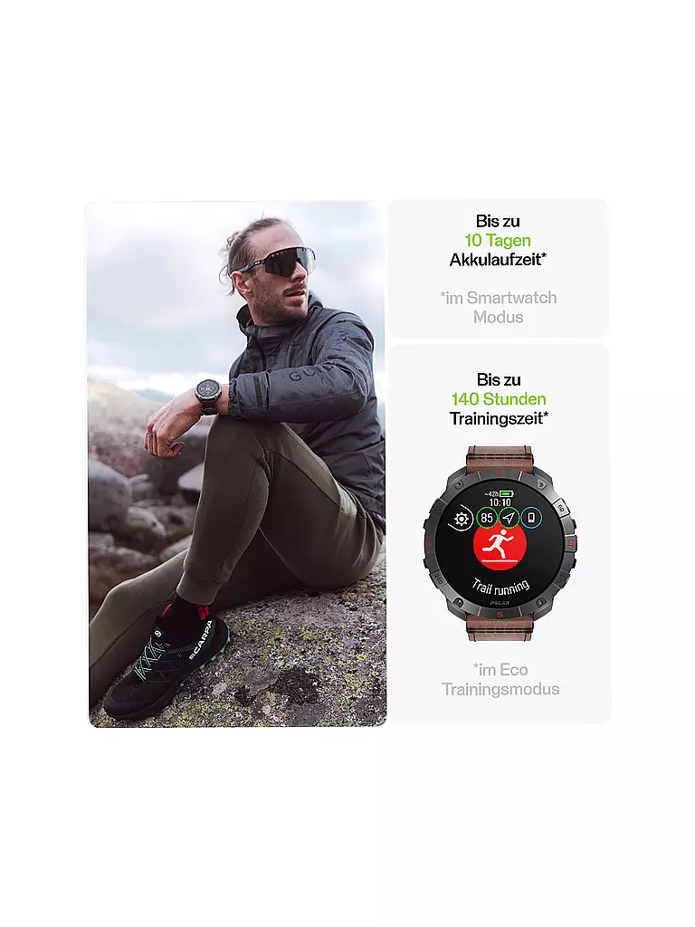 POLAR | Reloj multideporte para exteriores Grit X2 Pro Titan | 