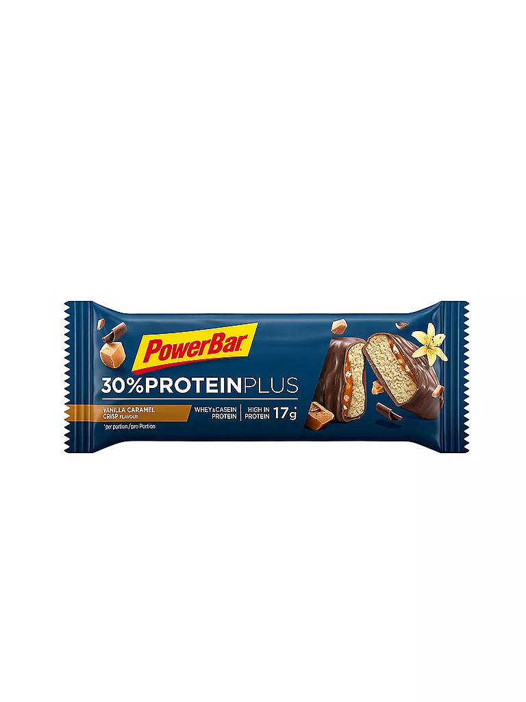POWER BAR | Barrita de proteína 30% Protein Plus Vanilla Caramel Crisp 55g | Multicolor