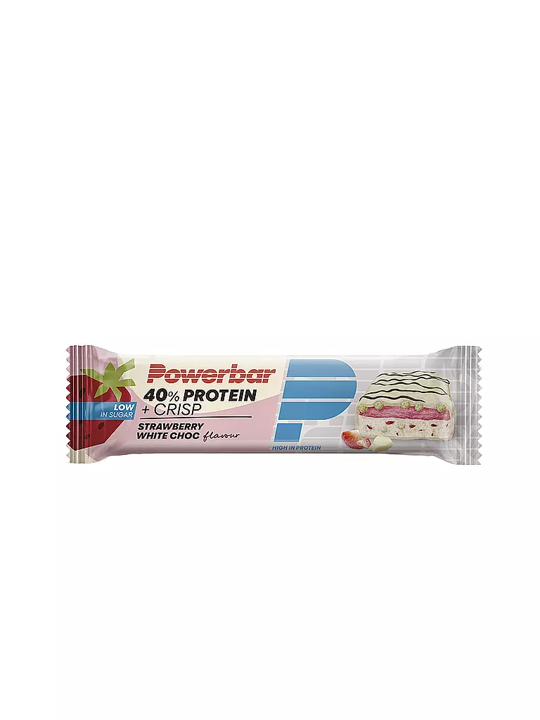 POWER BAR | Barrita de proteína 40% Protein+ Crisp Strawberry White Choc | Multicolor