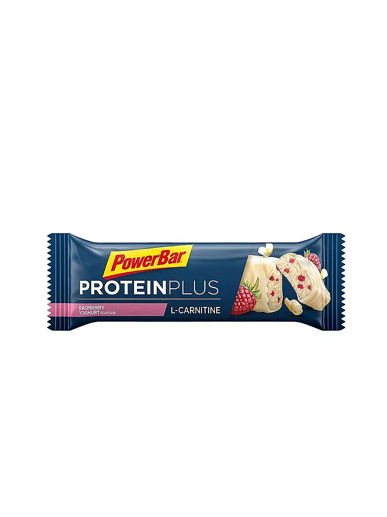 POWER BAR | Barrita de proteína Protein Plus + L-Carnitina Frambuesa/Yogur 35g | Multicolor