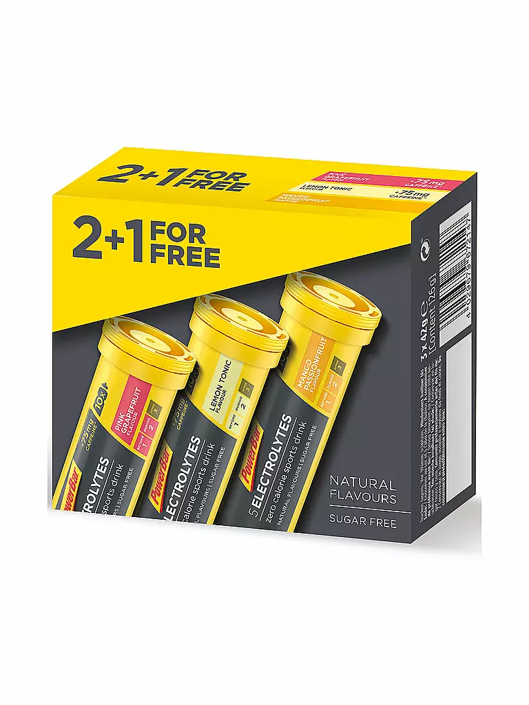 POWER BAR | Multipack de 5 comprimidos efervescentes de electrolitos 2+1 gratis | Multicolor