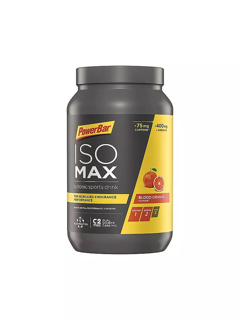 POWER BAR | Polvo para bebida isotónica Isomax naranja sanguina 1200g | Multicolor