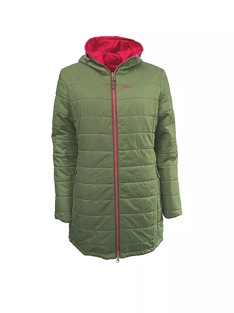 PRO-X ELEMENTS | Abrigo impermeable acolchado de 2 capas para mujer | Fucsia
