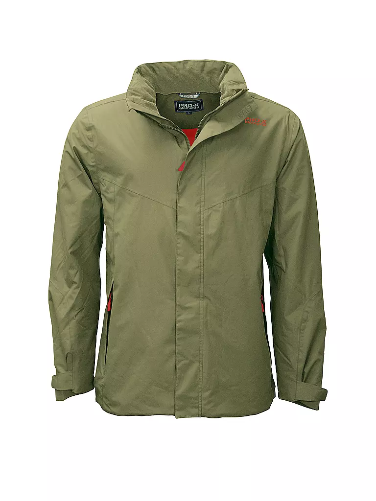 PRO-X ELEMENTS | Chaqueta de lluvia acolchada 2L para hombre | Oliva
