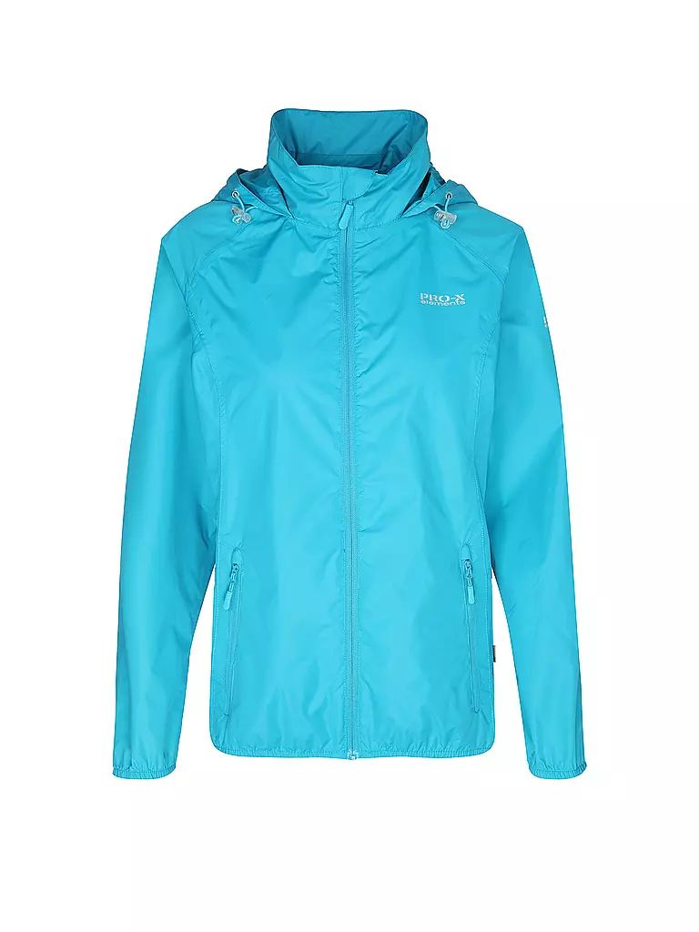 PRO-X ELEMENTS | Chaqueta de lluvia plegable para mujer | Turquesa