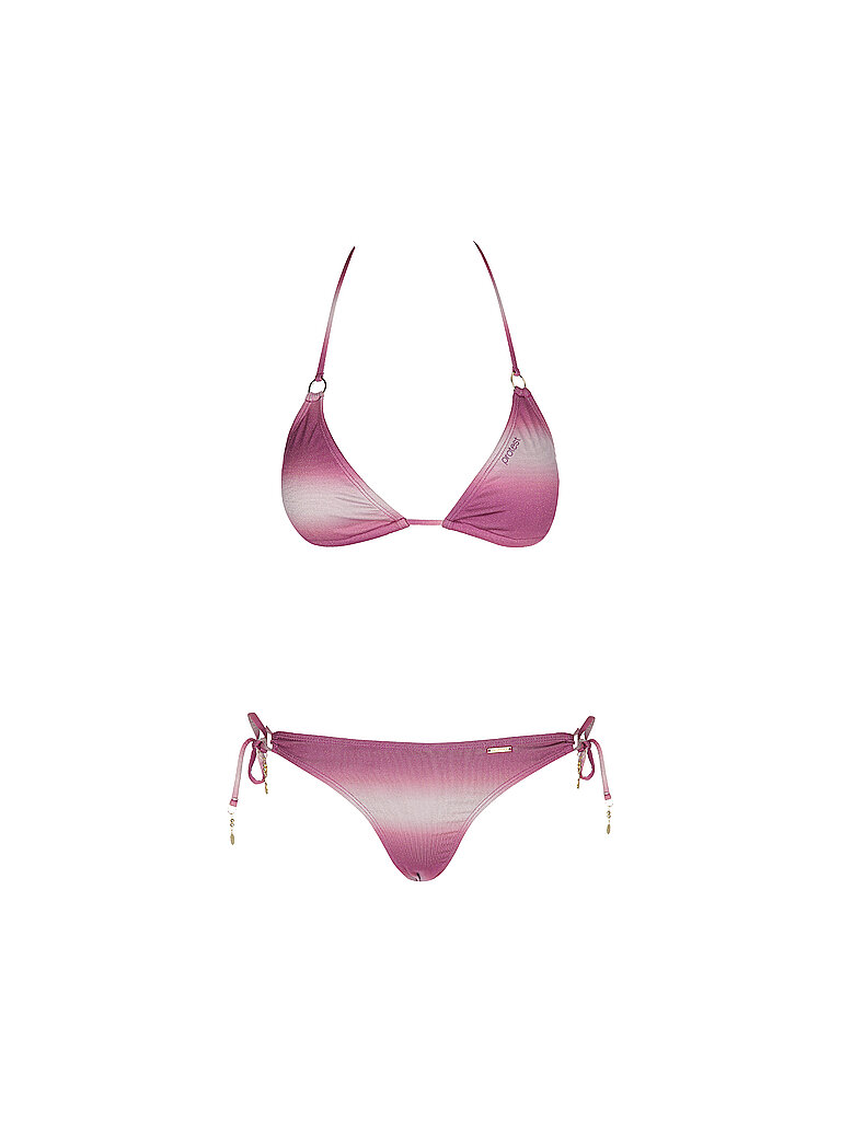 Bikini triangular PRTGrayce para mujer rosa L