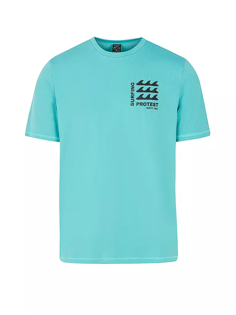 PROTEST | Camiseta de licra para hombre PRTDeer Surf | Turquesa