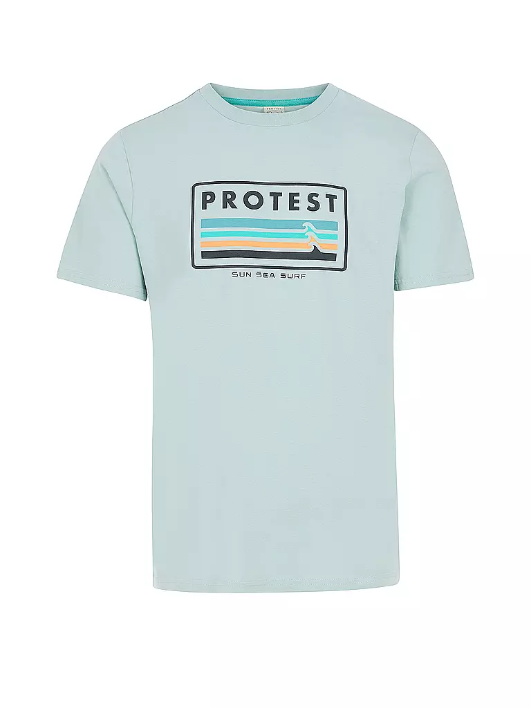 PROTEST | Camiseta de playa PRTBarn para hombre | Verde claro