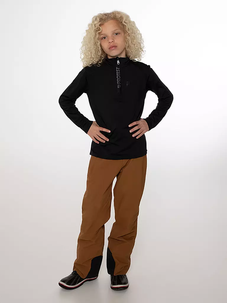 PROTEST | Camiseta interior con cremallera para niños REWILLOWY JR | Negro