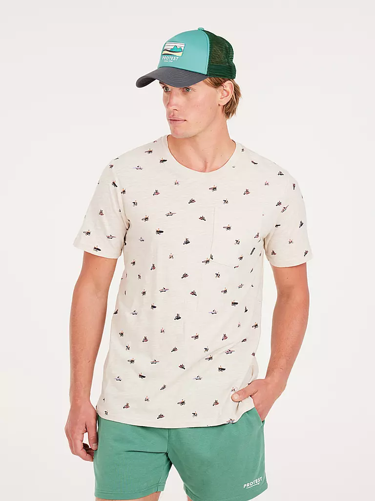PROTEST | Herren T-Shirt PRTCHAREL  | Blanco