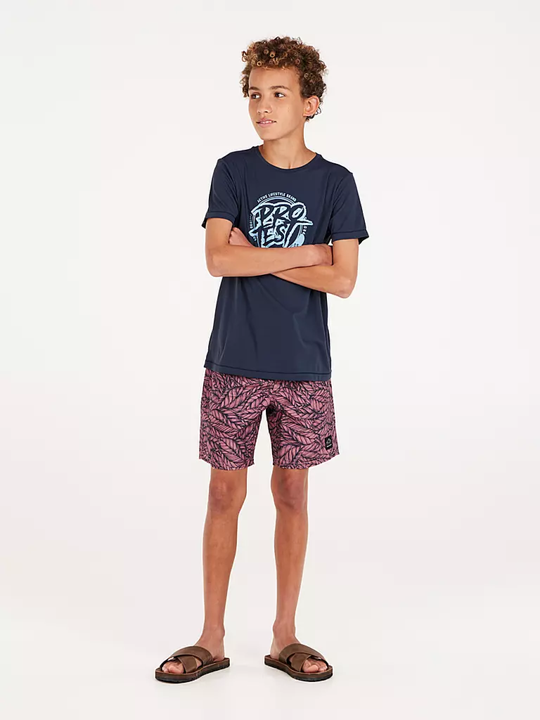 PROTEST | Jungen Lycrashirt PRTISLAND JR | Azul oscuro