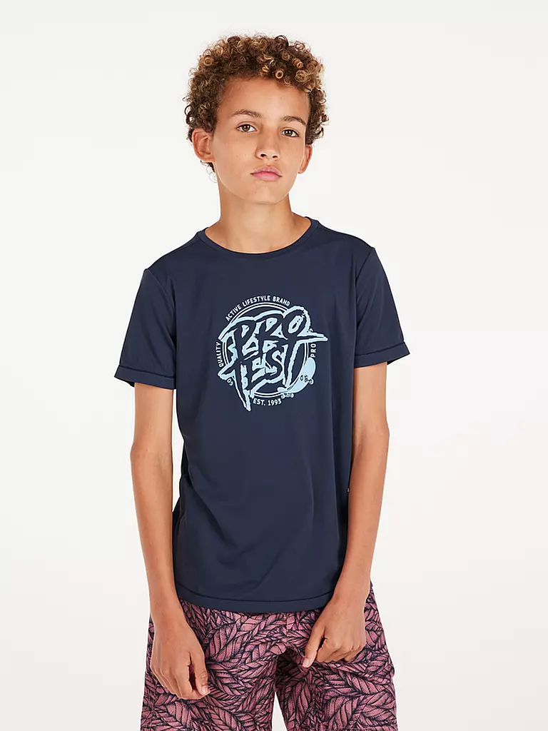 PROTEST | Jungen Lycrashirt PRTISLAND JR | Azul oscuro