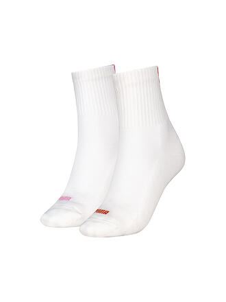 PUMA | Calcetines casual para mujer Heart Logo Short Crew Pack de 2 unidades