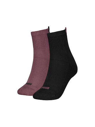PUMA | Calcetines casuales para mujer Heart Logo Short Crew, paquete de 2