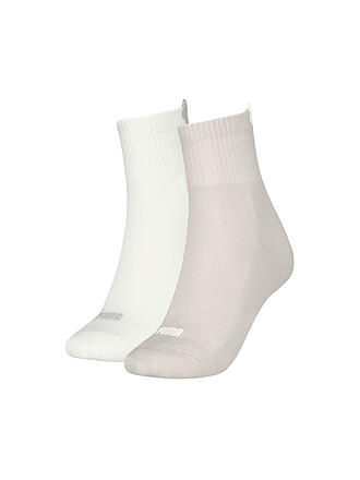 PUMA | Calcetines casuales para mujer Heart Logo Short Crew, paquete de 2