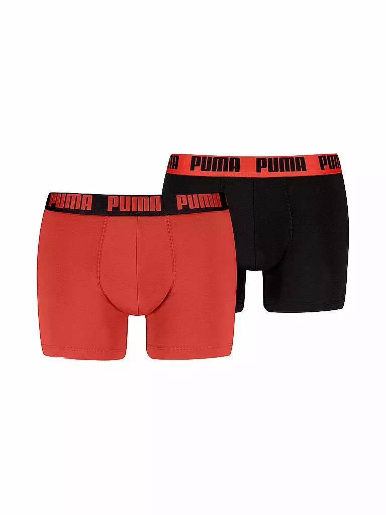 PUMA | Bóxer para hombre Everyday Basic, paquete de 2 | Rojo