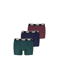 PUMA | Bóxers para hombre, paquete de 3 | Verde oscuro