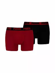 PUMA | Bóxer para hombre Everyday Basic, paquete de 2 | Rojo oscuro