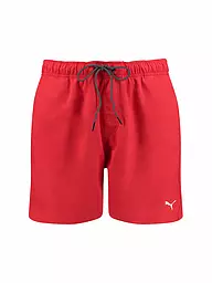 PUMA | Badeshort para hombre | Rojo