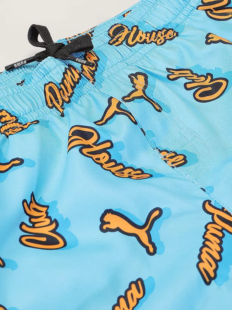 PUMA | Bañador para niño Club House Mid | Azul claro