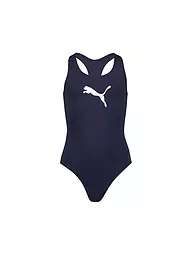 PUMA | Bañador Racerback para niña | Azul oscuro