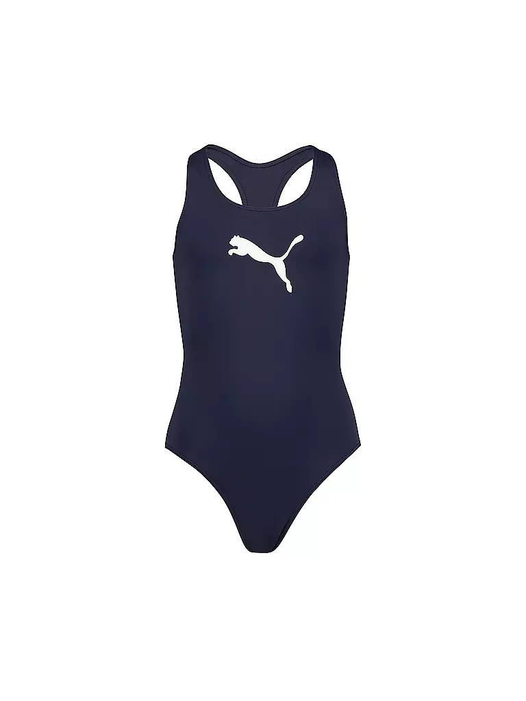 PUMA | Bañador Racerback para niña | Azul oscuro