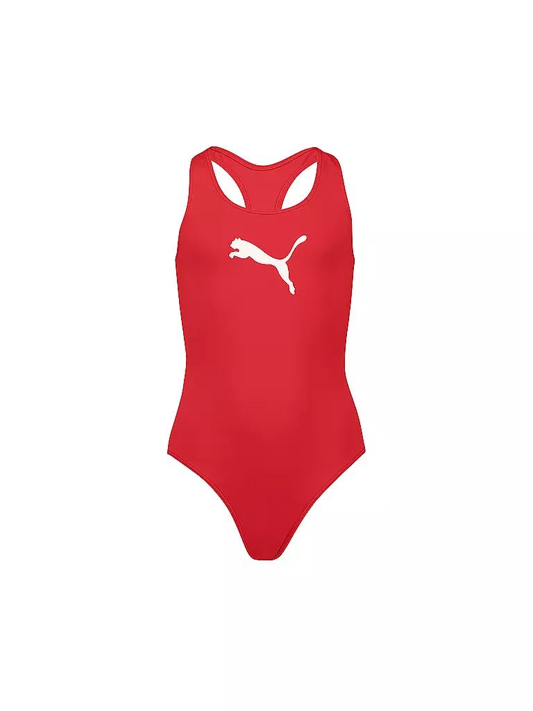 PUMA | Bañador Racerback para niña | Rojo