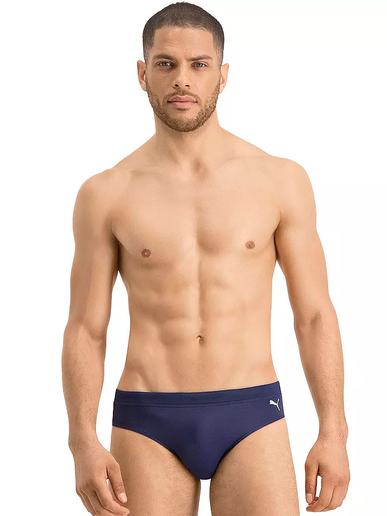 PUMA | Bañador slip clásico para hombre | Azul oscuro