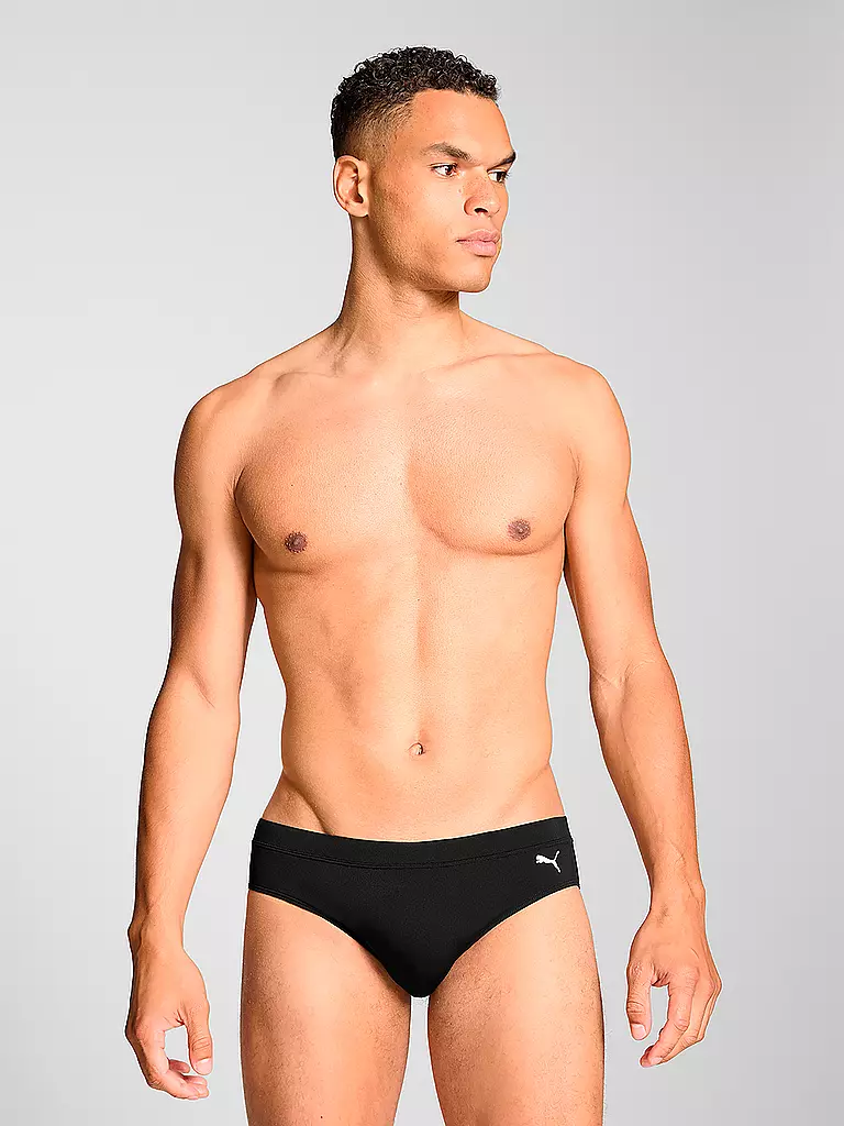 PUMA | Bañador slip clásico para hombre | Negro