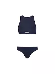 PUMA | Bikini Racerback para niña | Azul oscuro