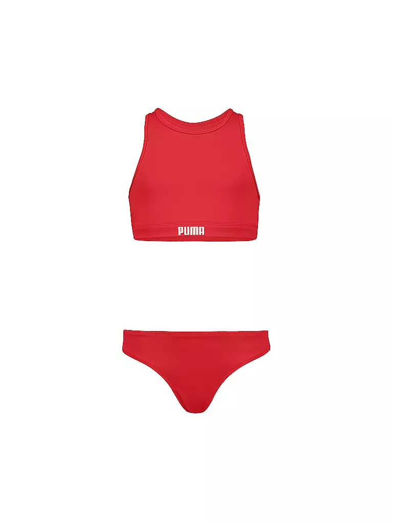 PUMA | Bikini Racerback para niña | Rojo