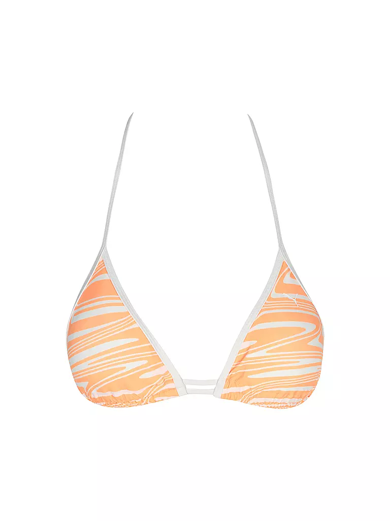 PUMA | Bikinioberteil Triangle con estampado para mujer | Naranja