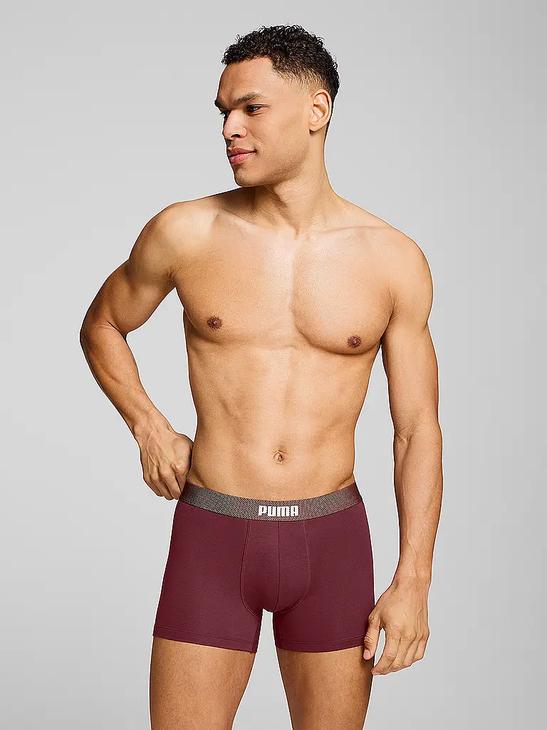 PUMA | Boxershorts para hombre con cinturilla de malla, paquete de 2 |