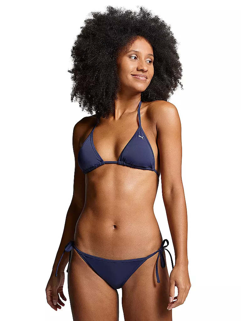 PUMA | Braga de bikini para mujer con lazada lateral | Azul oscuro