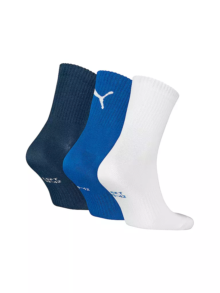 PUMA | Calcetines casual Logo Crew, paquete de 3 |