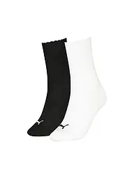 PUMA | Calcetines de ocio para mujer Scallop Edge, paquete de 2 | Blanco