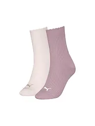 PUMA | Calcetines de ocio para mujer Scallop Edge, paquete de 2 | Rosa