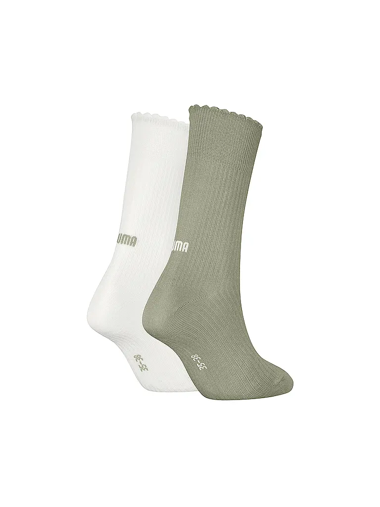 PUMA | Calcetines de ocio para mujer Scallop Edge, paquete de 2 |