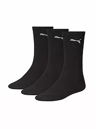 PUMA | Calcetines deportivos Crew, paquete de 3 | Negro