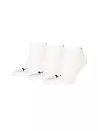 PUMA | Calcetines tobilleros lisos, paquete de 3 | Blanco