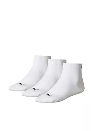 PUMA | 3er Pkg. Socken Quarter | Blanco