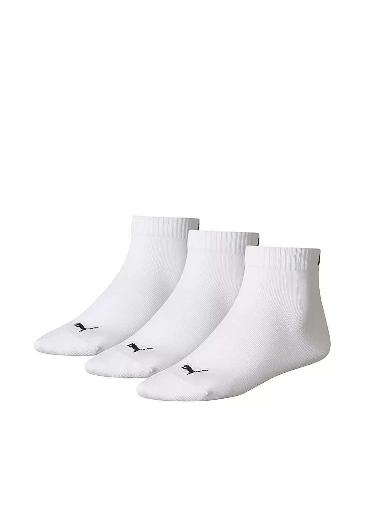 PUMA | Calcetines tobilleros Quarter, paquete de 3 | Blanco
