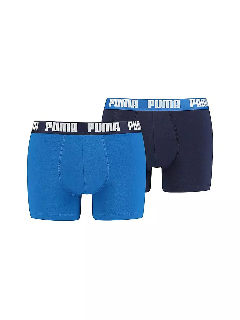 PUMA | Calzoncillos tipo bóxer para hombre Everyday, paquete de 2 | Azul