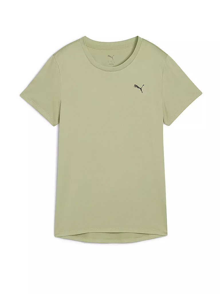 PUMA | Camiseta de fitness Essential Crew para mujer | Verde claro