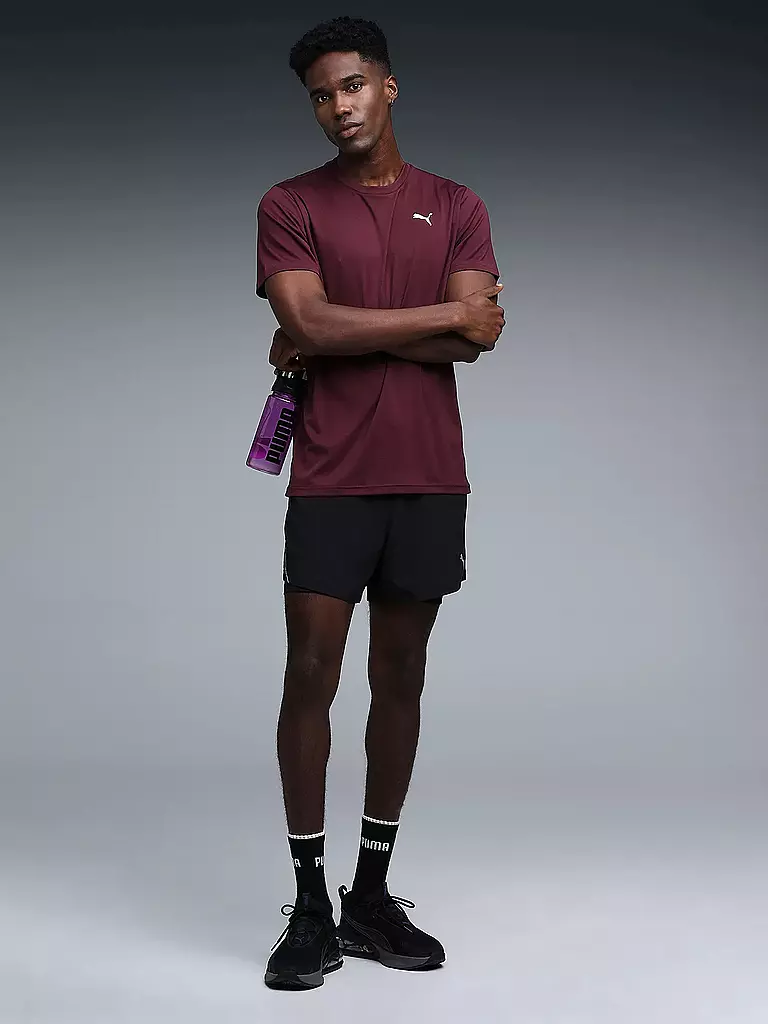 PUMA | Camiseta de fitness Essential para hombre | Rojo oscuro