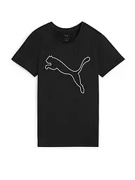 PUMA | Camiseta de fitness para mujer Essential Heather Logo | Negro