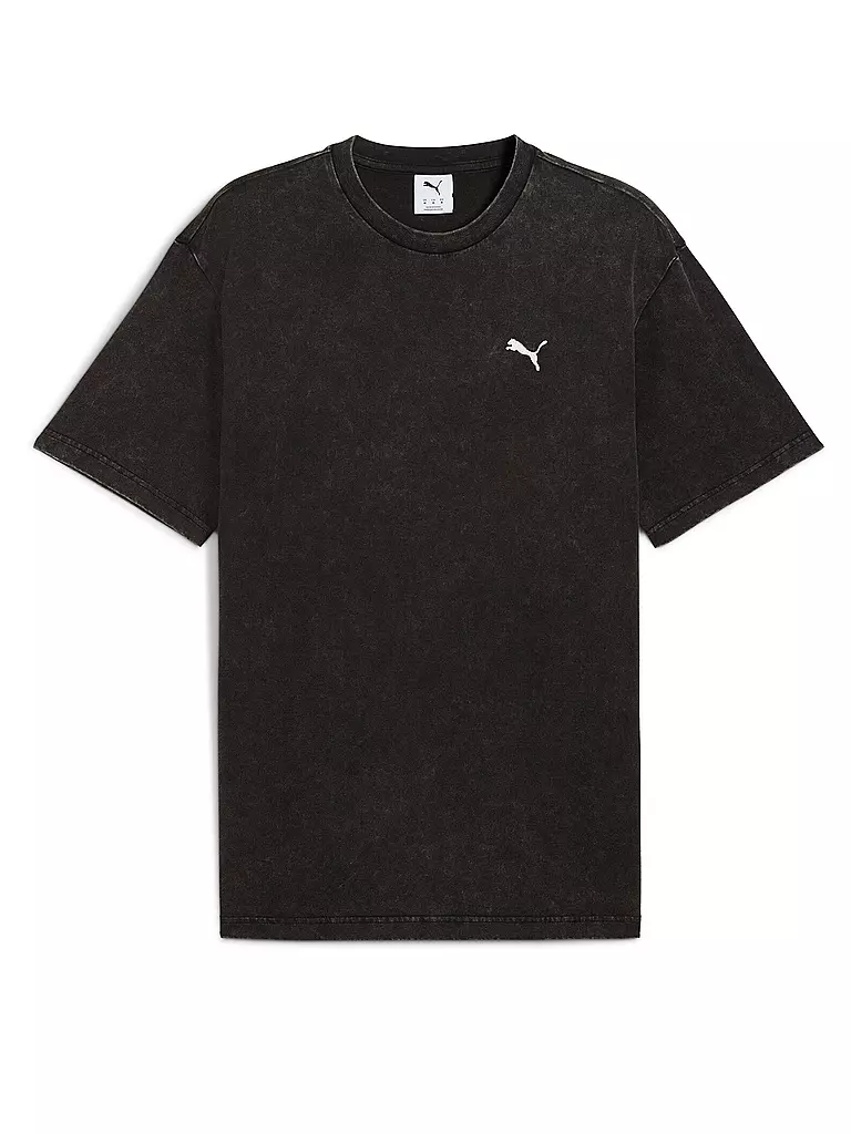 PUMA | Camiseta de hombre ESS ELEVATED Relaxed Wash | Negro