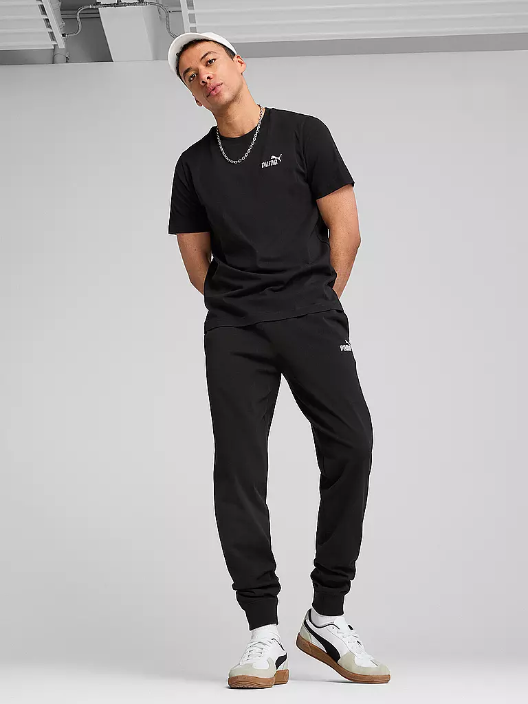 PUMA | Camiseta de hombre ESS Small No. 1 Logo | Negro