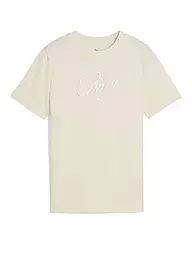 PUMA | Camiseta de mujer ESS SCRIPT | Crema