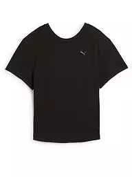 PUMA | Camiseta de yoga para mujer Cloudspun Loose | Negro
